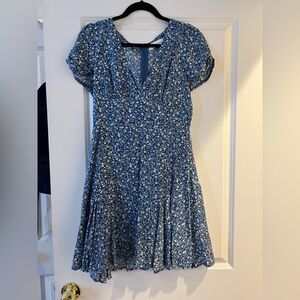 Hello Molly Floral Blue Dress